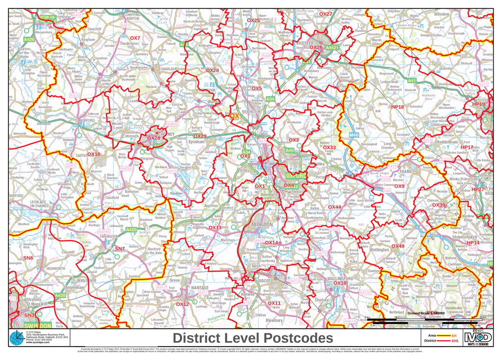 Uk postcode districts