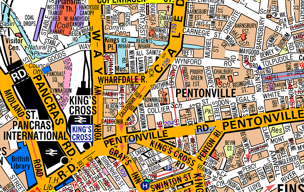 Great britain a z street map